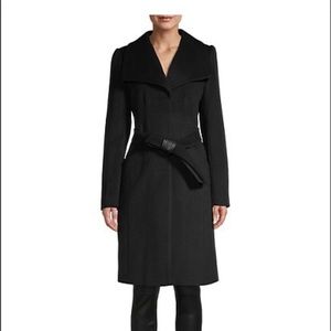 Karl Lagerfeld Paris Wool-Blend Coat Sz L